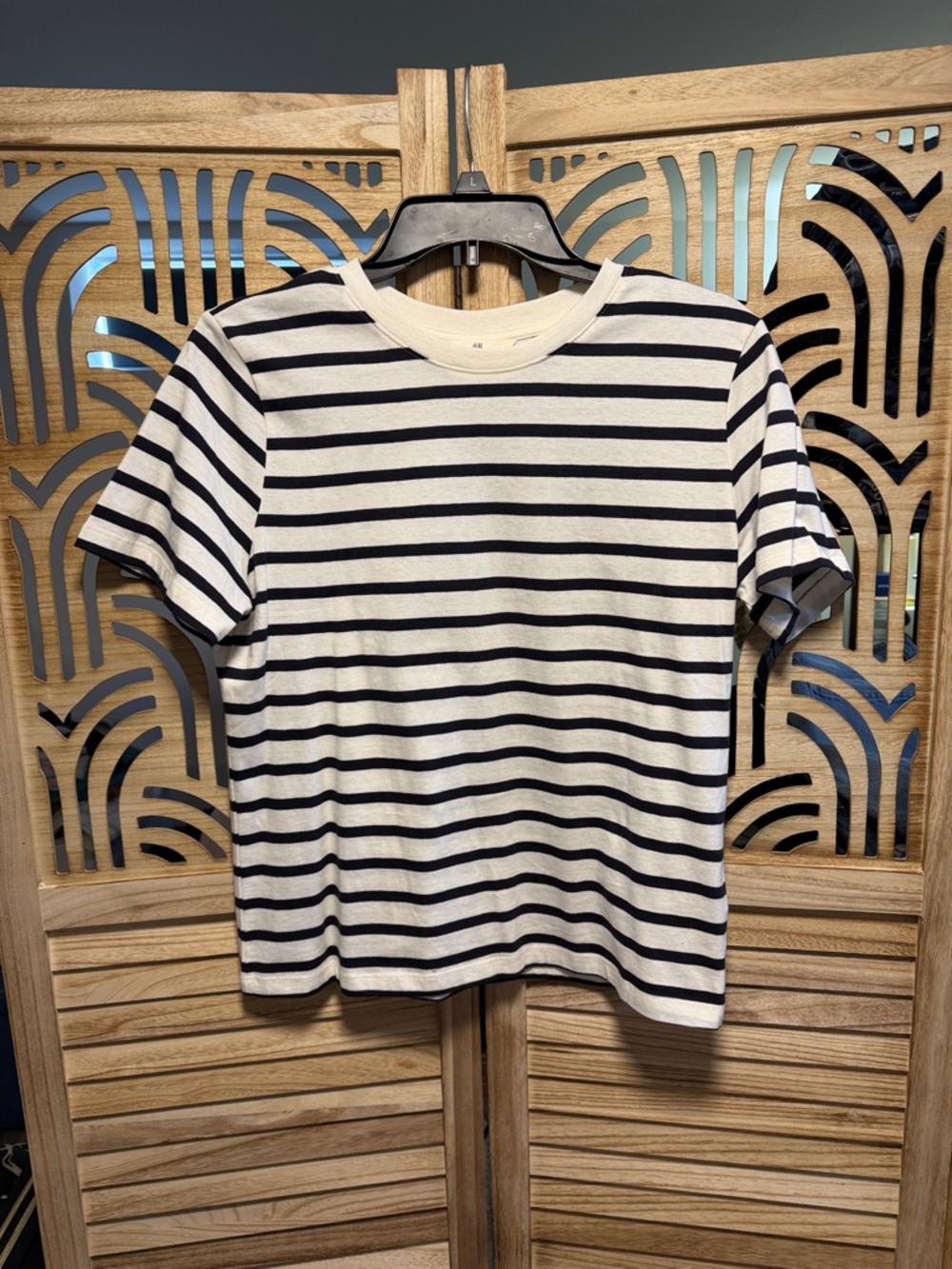 H&M Navy Striped Tee